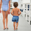 Boys Newport Navy Colorblock Boardie - Swim Trunks - 2