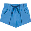Boys Balboa Blue Panelled Boardie - Swim Trunks - 1 - thumbnail