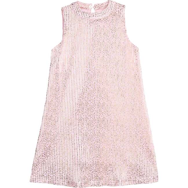Swing Dress, Pink Crinkle Stars