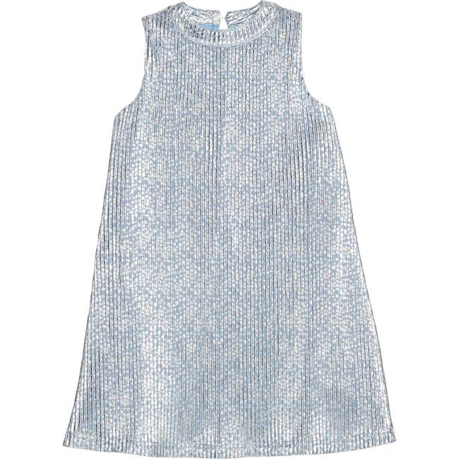 Swing Dress, Blue Crinkle Stars