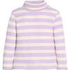 Turtleneck, Lavender Multi Stripe - Blouses - 1 - thumbnail