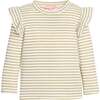 Sadie Top, Gold Stripe - Blouses - 1 - thumbnail