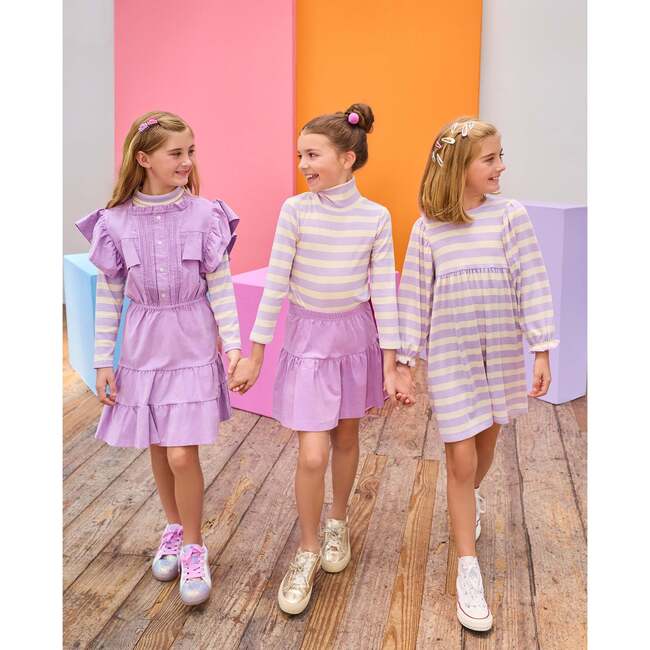 Rodeo Dress, Lavender Corduroy - Dresses - 2