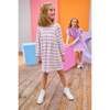 Rugby Dress, Lavender Multi Stripe - Dresses - 2
