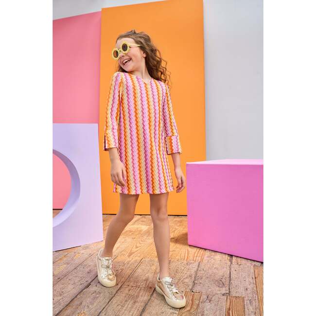 Natalie Dress, Milan Multi Zig Zag - Dresses - 2