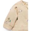 Embroidered Fleece Growsuit Farm Friends Broderie - Rompers - 3