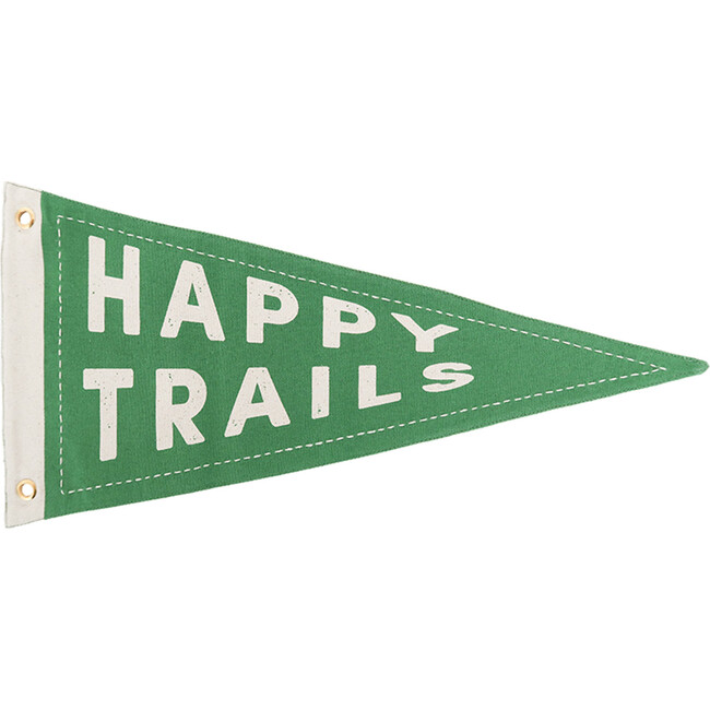 Camp Explorer Happy Trails Canvas Pennant