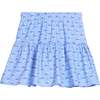 Sally Skort, Cornflower Block Print - Skirts - 1 - thumbnail