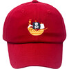Pirate Ship Baseball Hat, Red - Hats - 1 - thumbnail