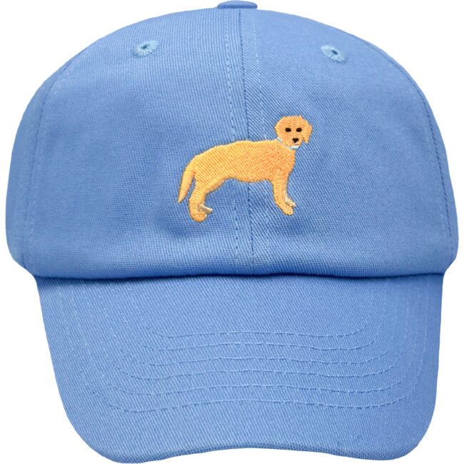 Golden Labrador Retriever Dog Baseball Hat, Blue