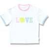Love Tennis T-Shirt, White - T-Shirts - 1 - thumbnail