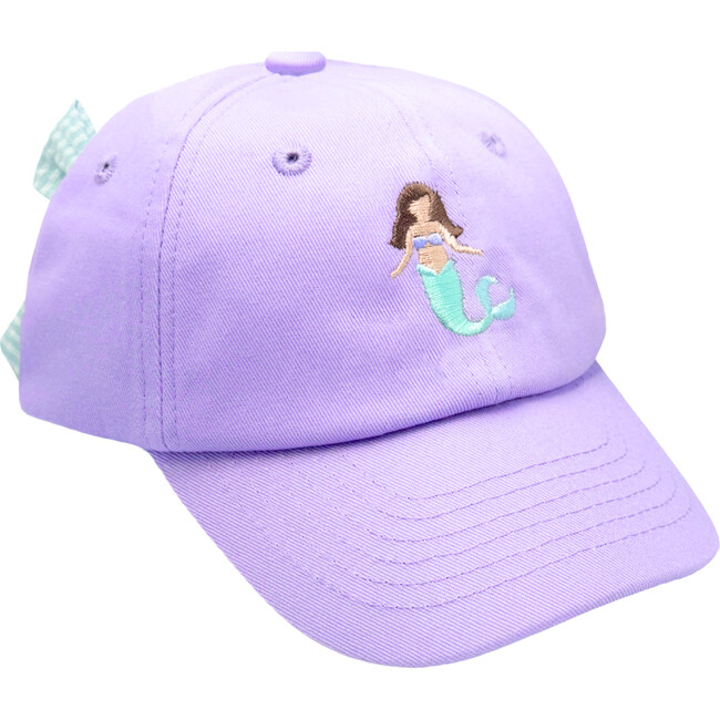 Mermaid Bow Baseball Hat, Lavender