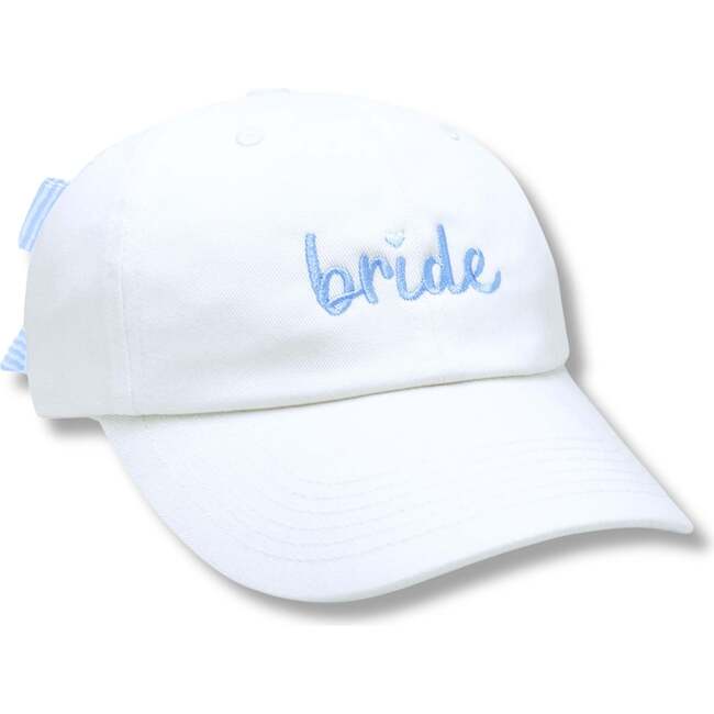 Bride Bow Baseball Hat, White