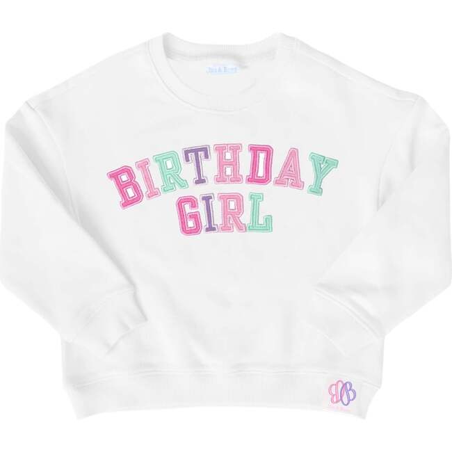 Birthday Girl Sweatshirt, White