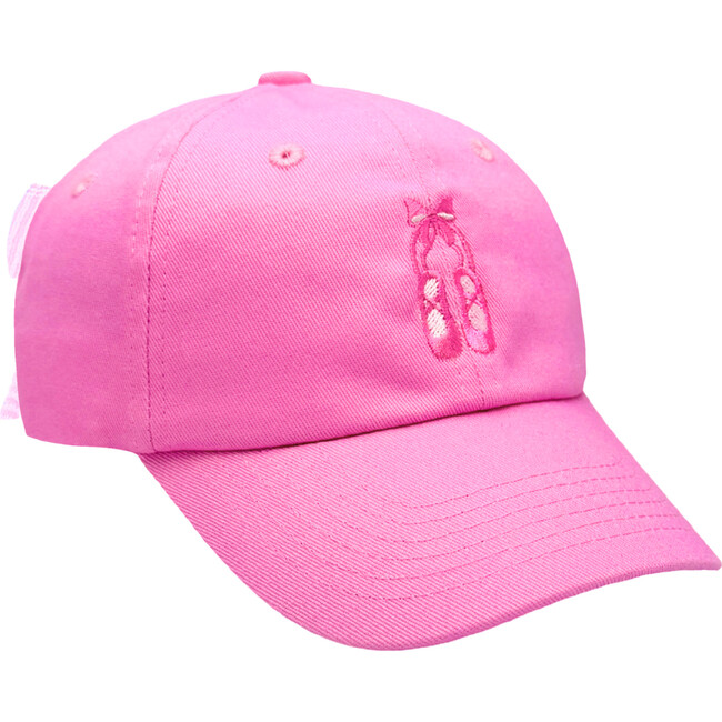 Ballet Slippers Bow Baseball Hat, Magenta