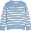 Striped Sweater, Blue - Sweaters - 1 - thumbnail