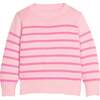 Striped Sweater, Pink - Sweaters - 1 - thumbnail