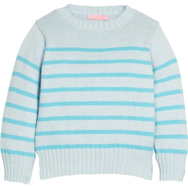 Striped Sweater, Aqua
