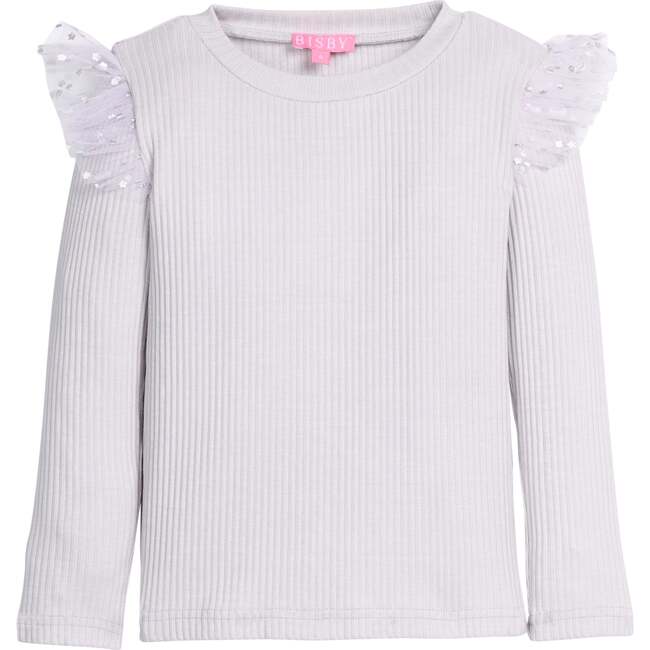 Sadie Top, Grey & Silver Sparkle Stars