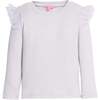 Sadie Top, Grey & Silver Sparkle Stars - Blouses - 1 - thumbnail