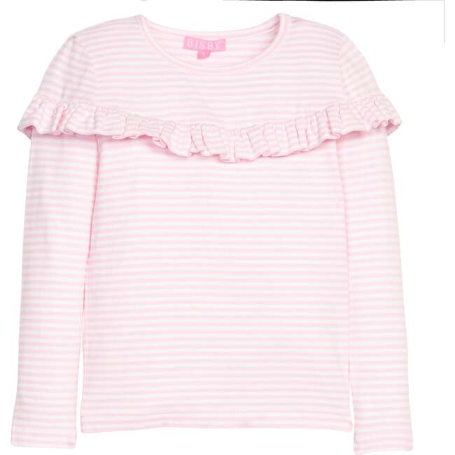 Emily Top, Pale Pink Stripe