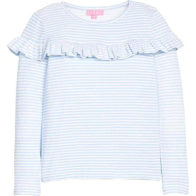 Emily Top, Pale Blue Stripe