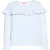Emily Top, Pale Blue Stripe - Blouses - 1 - thumbnail