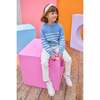 Striped Sweater, Blue - Sweaters - 3