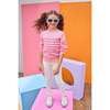 Striped Sweater, Pink - Sweaters - 3