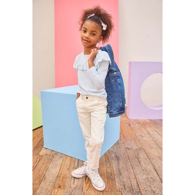 Emily Top, Pale Blue Stripe - Blouses - 3