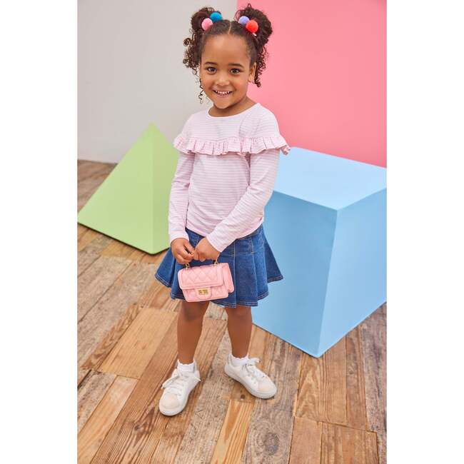 Emily Top, Pale Pink Stripe - Blouses - 3