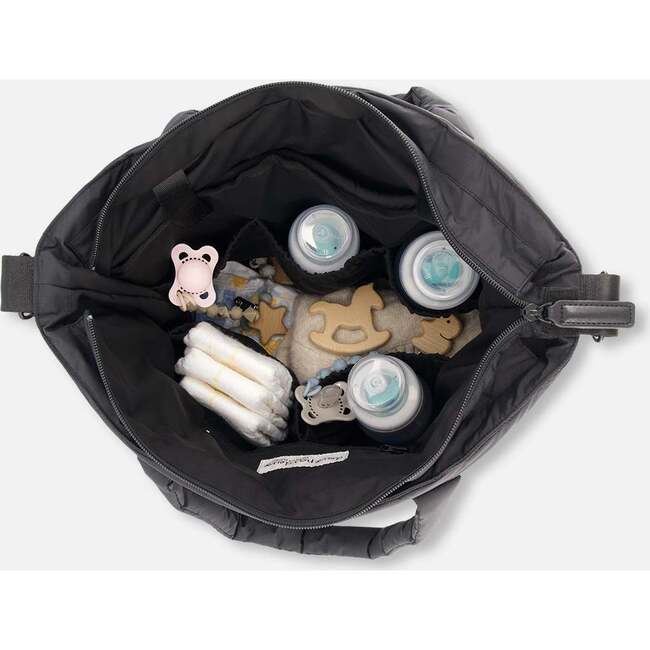Tote-Style Diaper Bag, Black - Diaper Bags - 3