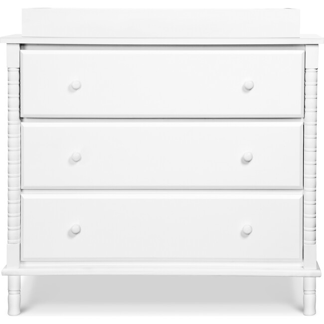 Jenny Lind Spindle 3-Drawer Dresser, White - Dressers - 7