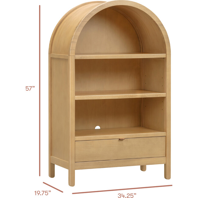 Bondi Assembled Bookcase in Honey - Storage - 5