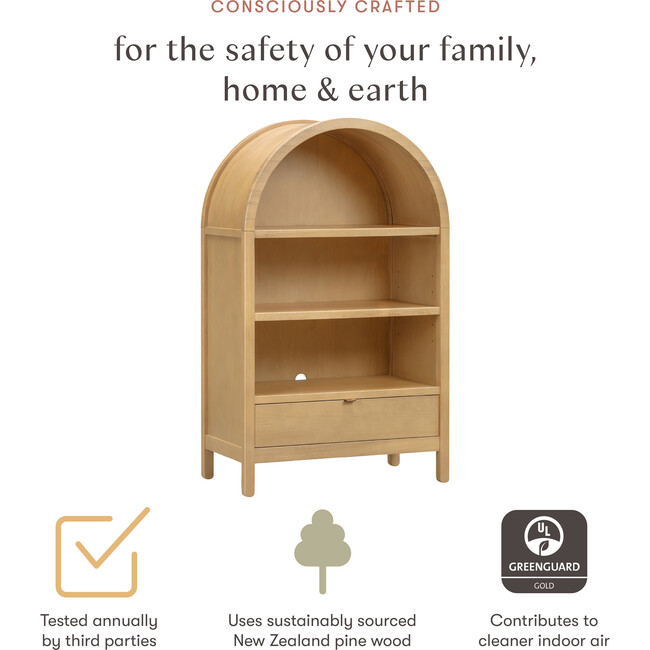 Bondi Assembled Bookcase in Honey - Storage - 8
