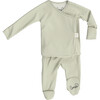 Footie, Mint Twist - Footie Pajamas - 1 - thumbnail