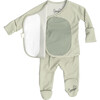 Footie, Mint Twist - Footie Pajamas - 2