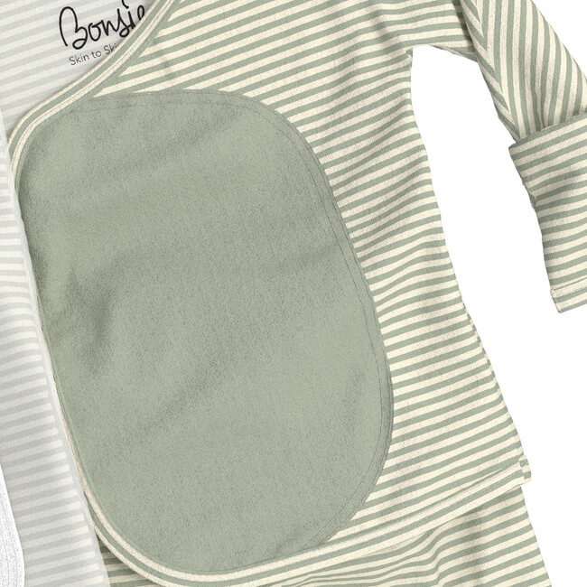 Footie, Mint Twist - Footie Pajamas - 4
