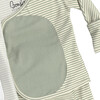 Footie, Mint Twist - Footie Pajamas - 4