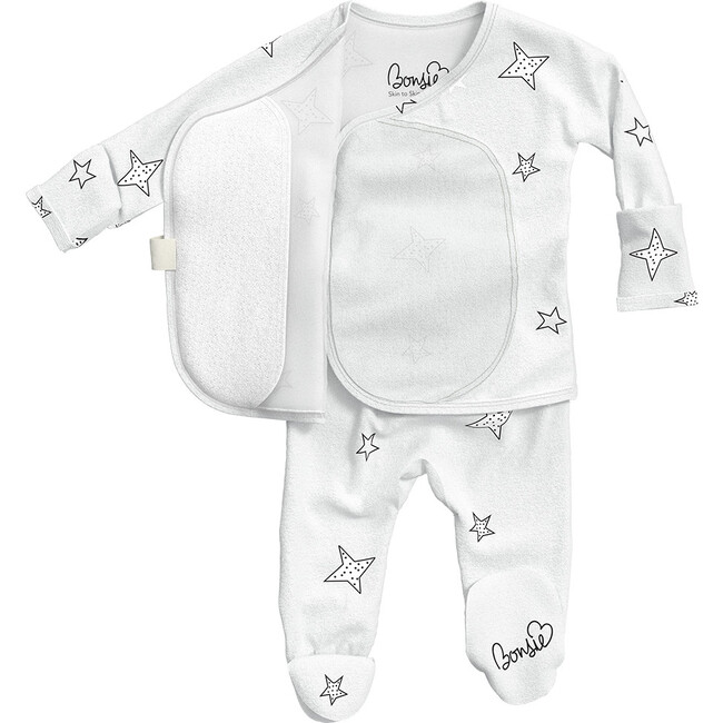 Bonsie Baby Footie, Stars - Footie Pajamas - 2