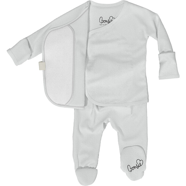 Bonsie Baby Footie, Milk - Footie Pajamas - 2