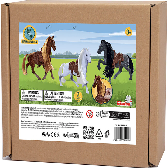 Horse Set: Flocked -3pc - Action Figures - 2