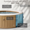 PureSpa: Sahara Tan Inflatable Hot Tub Set - 4 Person - Water Toys - 2