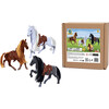 Horse Set: Flocked -3pc - Action Figures - 6