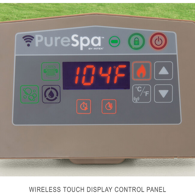 PureSpa: Chevron Deluxe Inflatable Hot Tub Set - 4 Person - Water Toys - 3