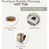 PureSpa: Sahara Tan Inflatable Hot Tub Set - 6 Person - Water Toys - 5