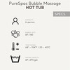 PureSpa: Sahara Tan Inflatable Hot Tub Set - 6 Person - Water Toys - 6