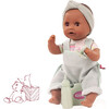 Sleepy Aquini: 13" Drink & Wet Bath Doll - AA Girl Grey-Green Stripe - Dolls - 5