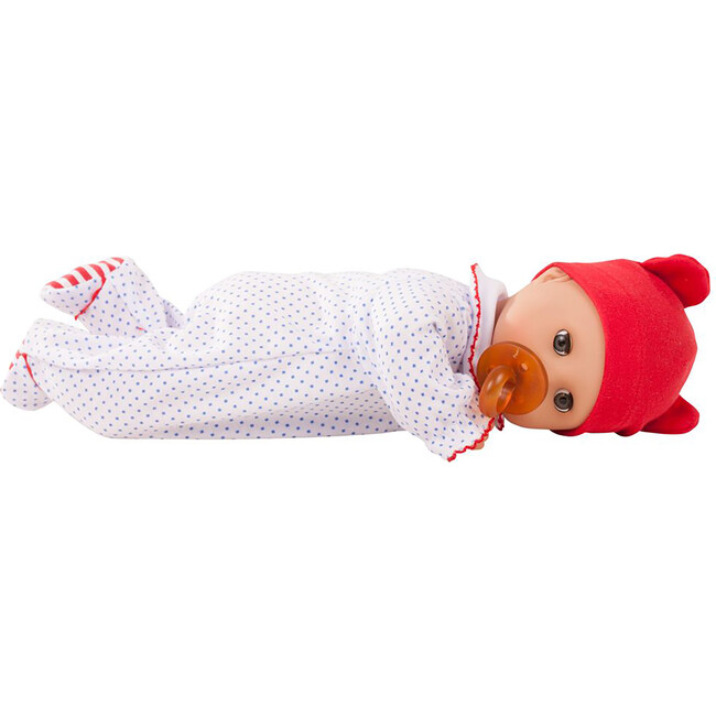 Muffin: 13" Soft Doll - Bald Boy - Red White & Blue Footed Pajamas - Dolls - 2