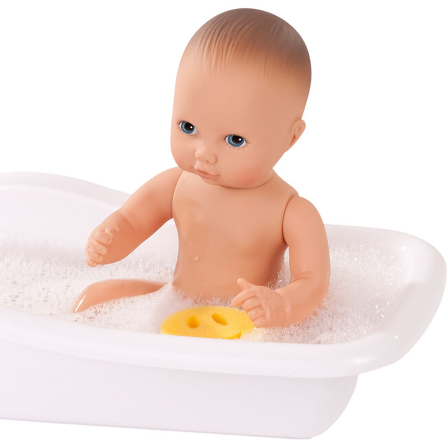 Little Aquini: 12" Drink & Wet Bath Doll - Boy Navy - Dolls - 4